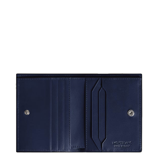 Montblanc portafoglio compatto 6 tasche pelle Meisterstück nero 221322
