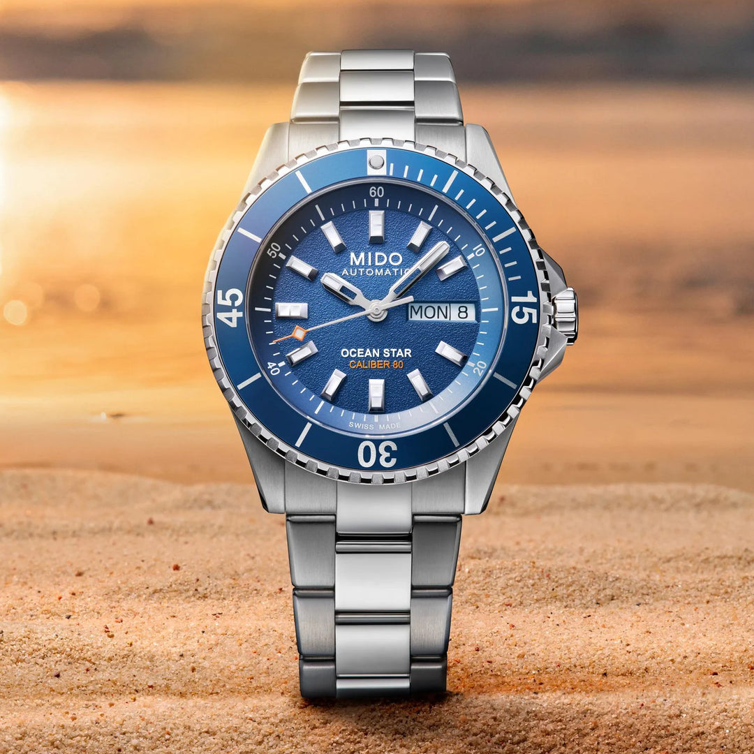 Mido orologio Ocean Star 200 41mm blu automatico acciaio M026.930.11.041.00