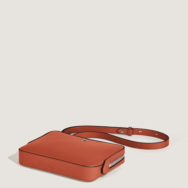 Montblanc borsa a tracolla piccola pelle Sartorial mandarino 221576