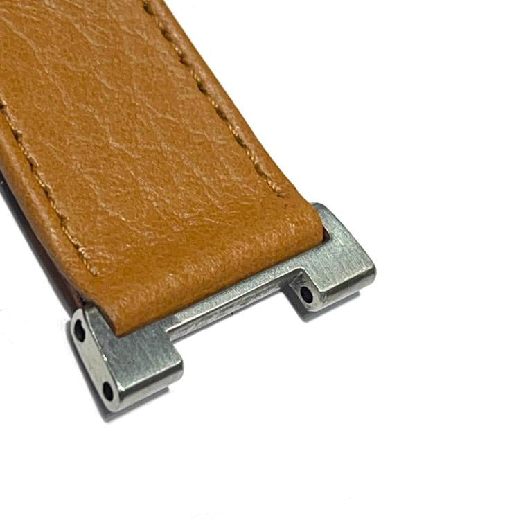 IWC cinturino pelle completo di fibbia deployante e attacchi acciaio per IWC Ingenieur medio IWAC Ingenieur M