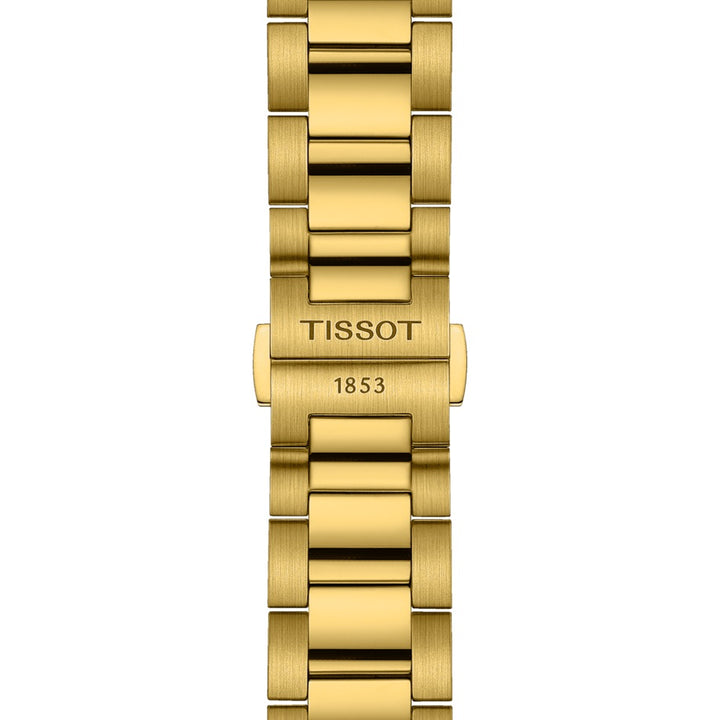 Tissot orologio PR 100 Chronograph 40mm argento quarzo acciaio finitura PVD oro giallo T150.417.33.031.00