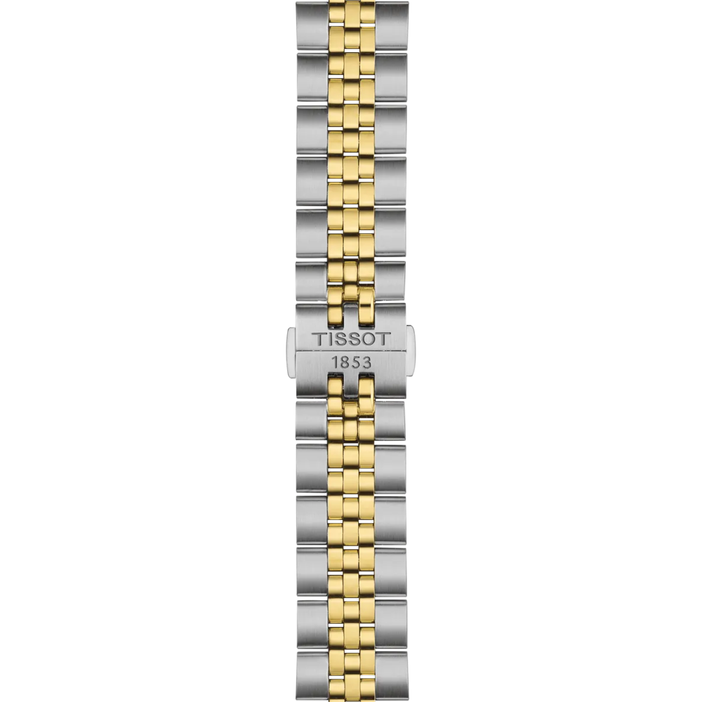 Tissot orologio Ballade 40mm argento quarzo acciaio finiture PVD oro giallo T156.410.22.031.00