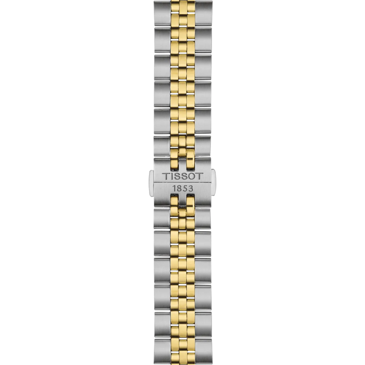 Tissot orologio Ballade 40mm argento quarzo acciaio finiture PVD oro giallo T156.410.22.031.00