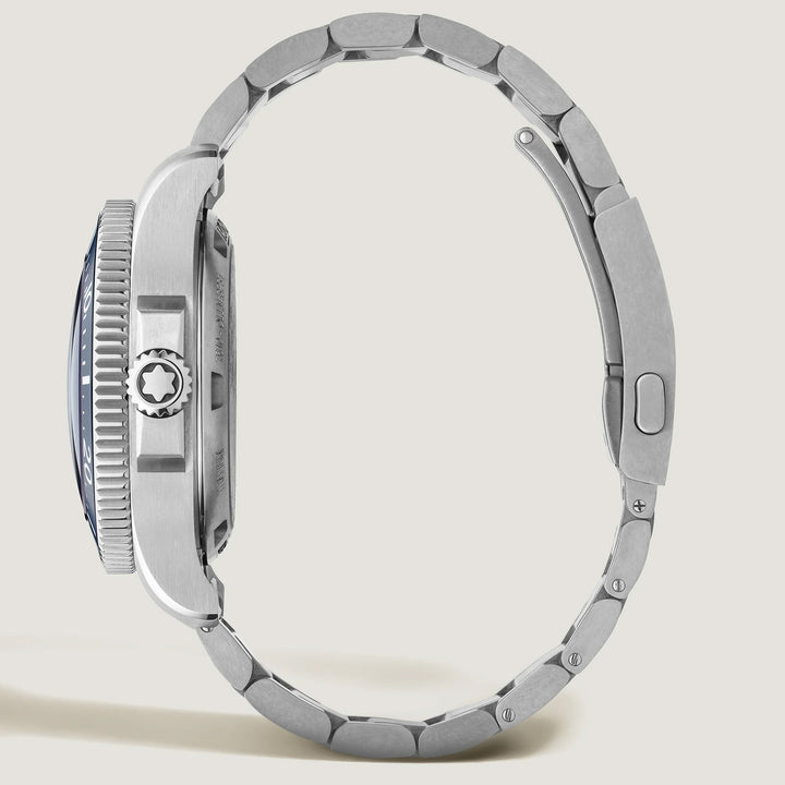 Montblanc orologio Iced Sea 0 Oxygen Deep 4810 43mm blu automatico titanio 135634