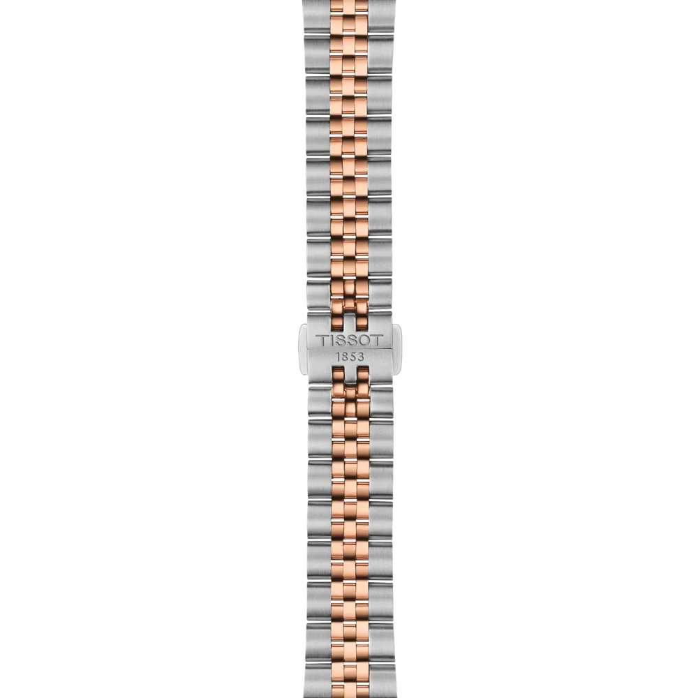 Tissot orologio Ballade 34mm blu quarzo acciaio finiture PVD oro rosa T156.210.22.041.00