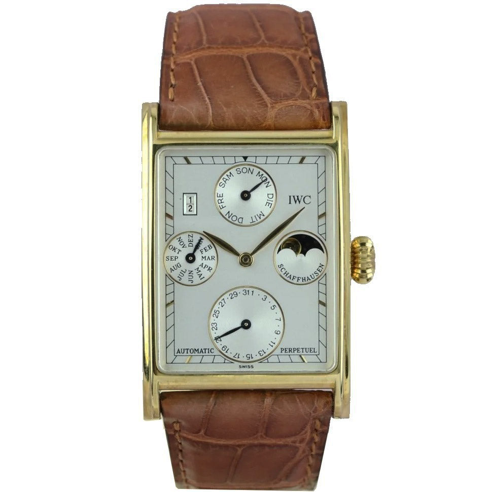 IWC spezzoni cinturino XL alligatore marrone opaco 22/16 per fibbia Ardiglione IWA00947XL 22/16