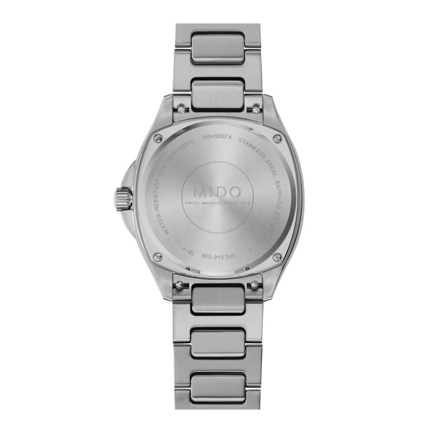 Mido orologio Multifort TV 35 34x35mm madreperla azzurra diamanti automatico acciaio M049.307.11.136.00