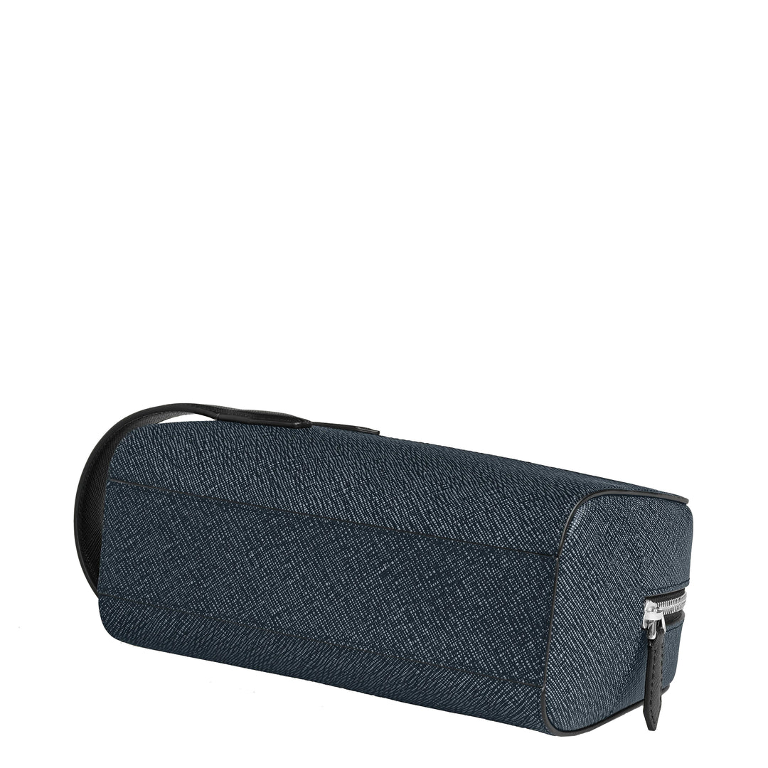 Montblanc pochette Sartorial tweed blu 220339