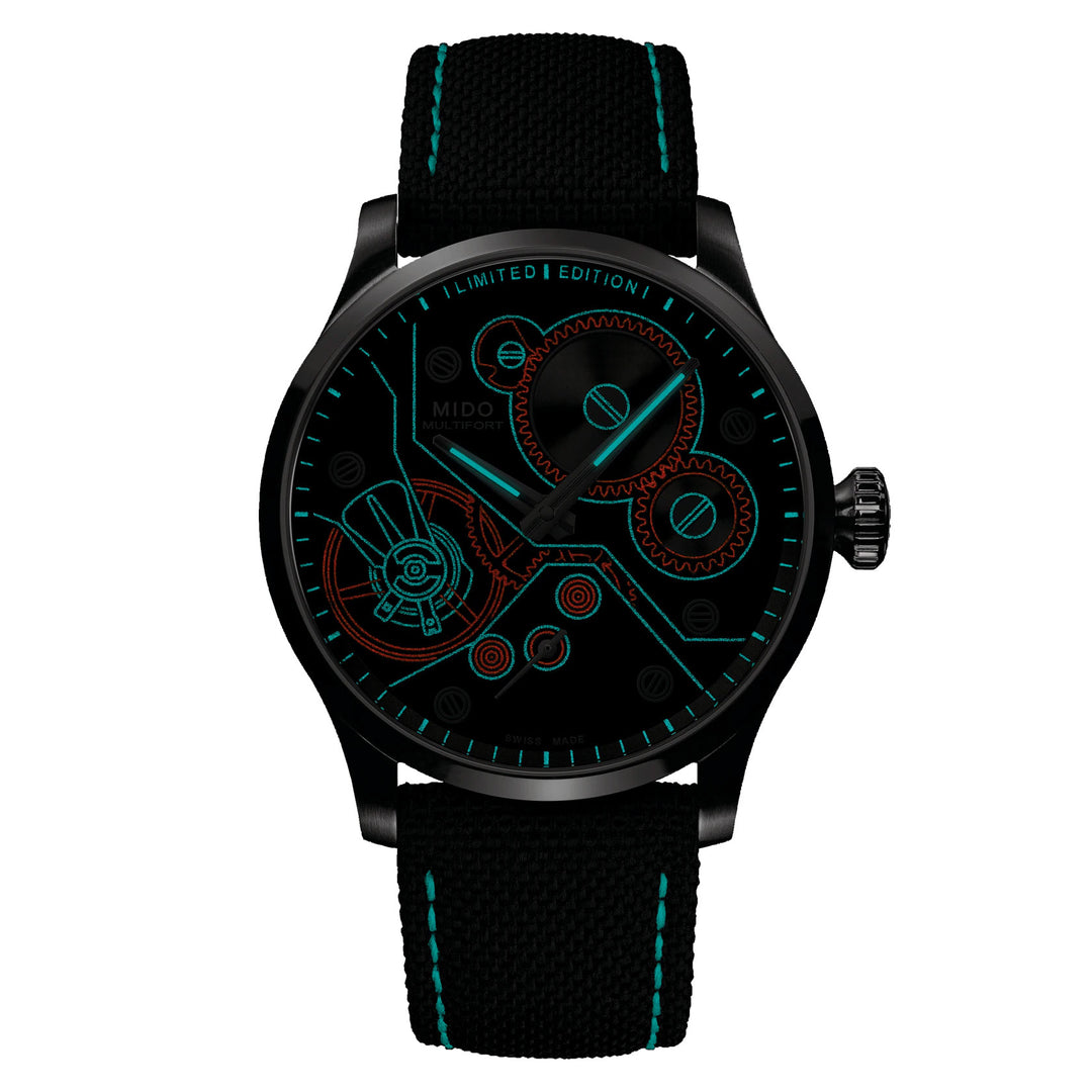 Mido orologio Multifort Mechanical Edizione limitata 999 pezzi 44mm antracite carica manuale acciaio M038.605.11.060.00