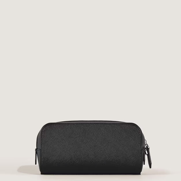 Montblanc trousse da toilette piccola pelle Sartorial nero 221572