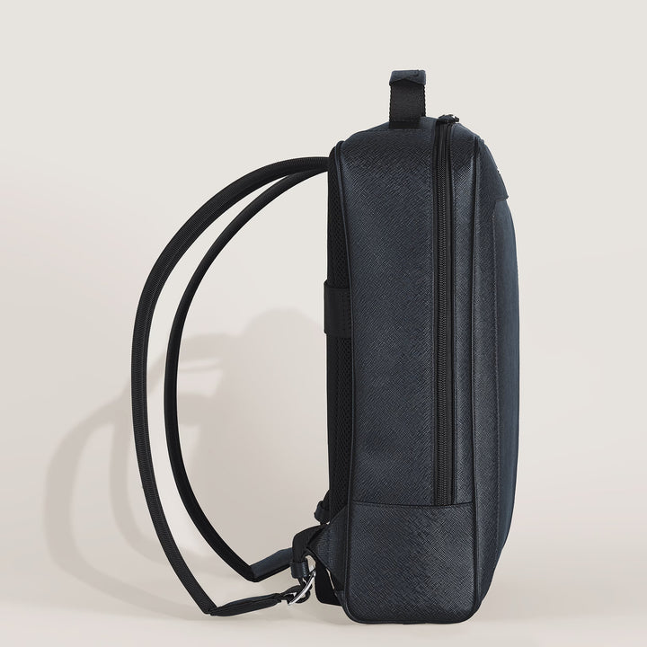 Montblanc zaino rettangolare Companion tweed blu 222875