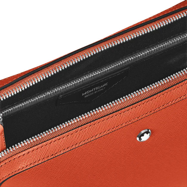 Montblanc borsa a tracolla piccola pelle Sartorial mandarino 221576