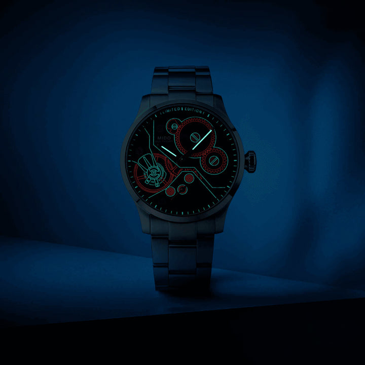 Mido orologio Multifort Mechanical Edizione limitata 999 pezzi 44mm antracite carica manuale acciaio M038.605.11.060.00