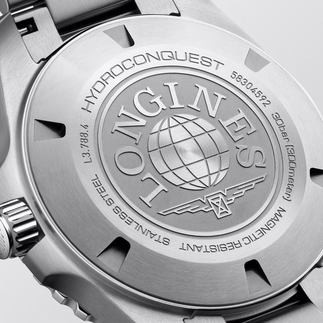 Longines orologio Hydroconquest 42mm blu automatico acciaio L3.788.4.96.6