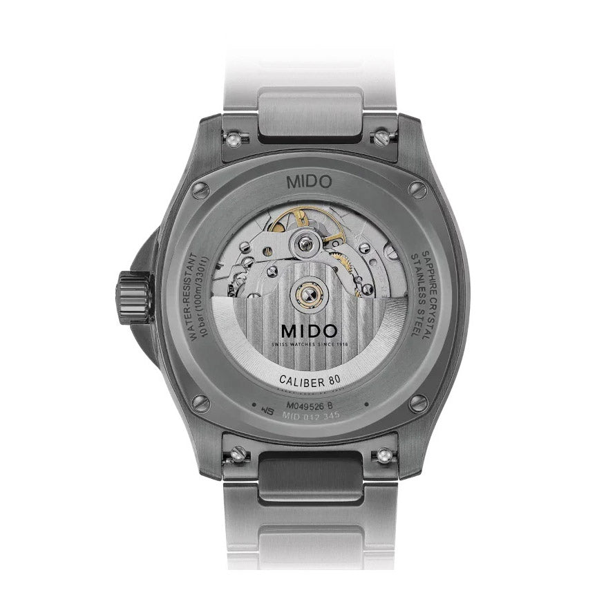 Mido orologio Multifort TV Big Date S01E02 40mm grigio automatico acciaio finitura PVD antracite M049.526.33.081.01