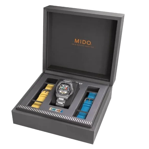 Mido orologio Multifort TV Big Date S01E02 40mm grigio automatico acciaio finitura PVD antracite M049.526.33.081.01