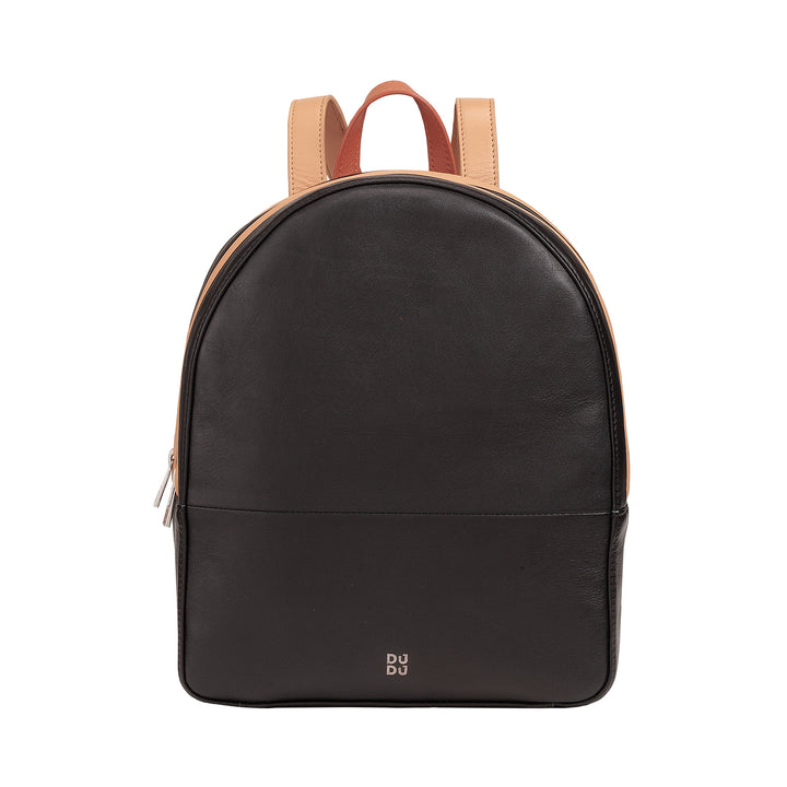 DUDU Zainetto Donna Colorato Estivo in Pelle Morbido Zaino Multicolor con Doppia Cerniera Zip