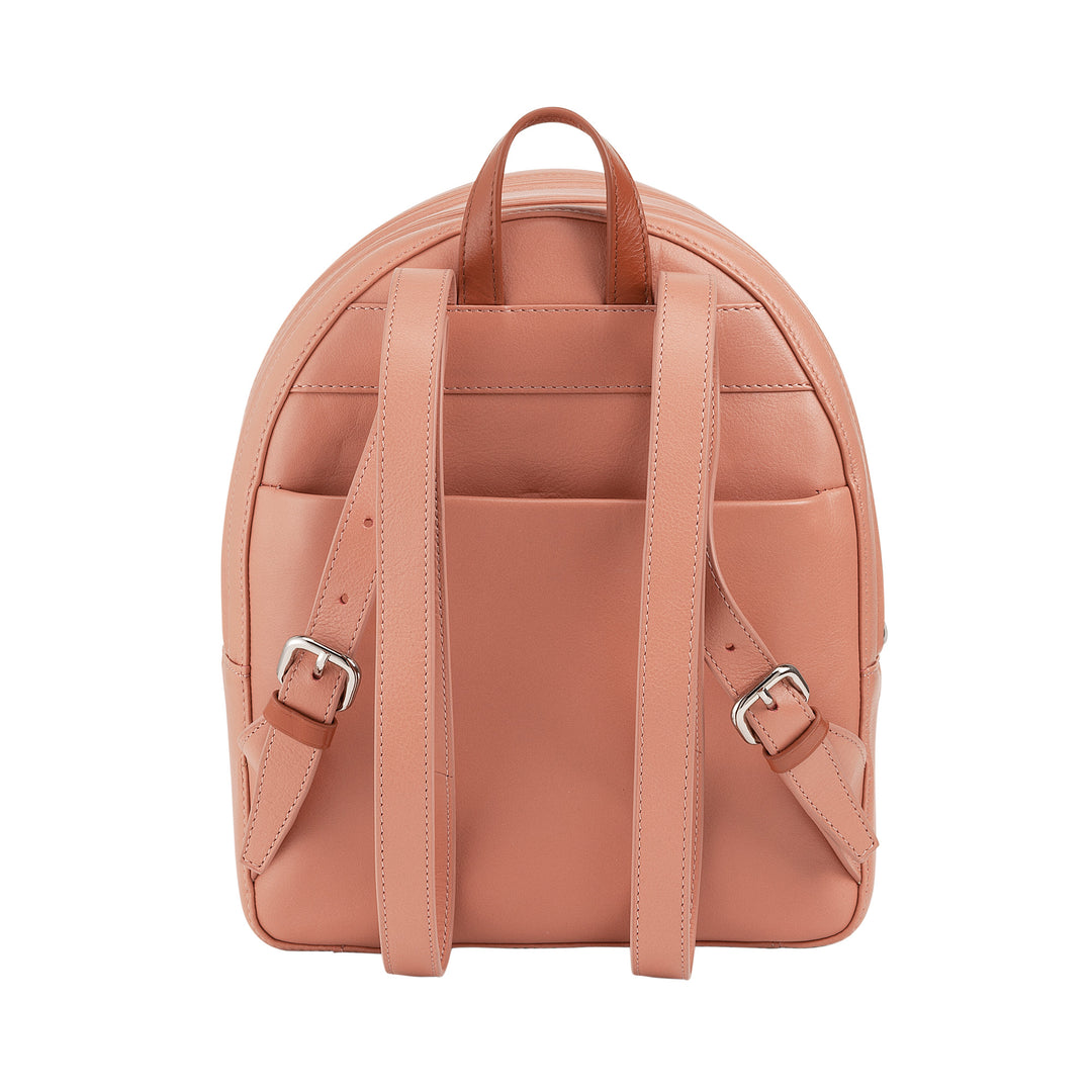 DUDU Zainetto Donna Colorato Estivo in Pelle Morbido Zaino Multicolor con Doppia Cerniera Zip