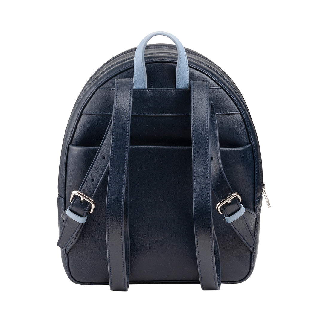 DUDU Zainetto Donna Colorato Estivo in Pelle Morbido Zaino Multicolor con Doppia Cerniera Zip