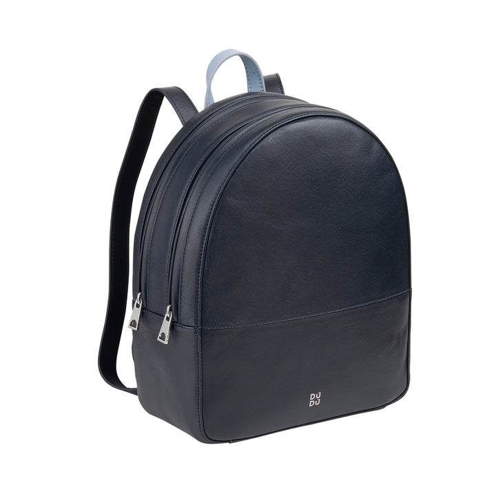 DUDU Zainetto Donna Colorato Estivo in Pelle Morbido Zaino Multicolor con Doppia Cerniera Zip