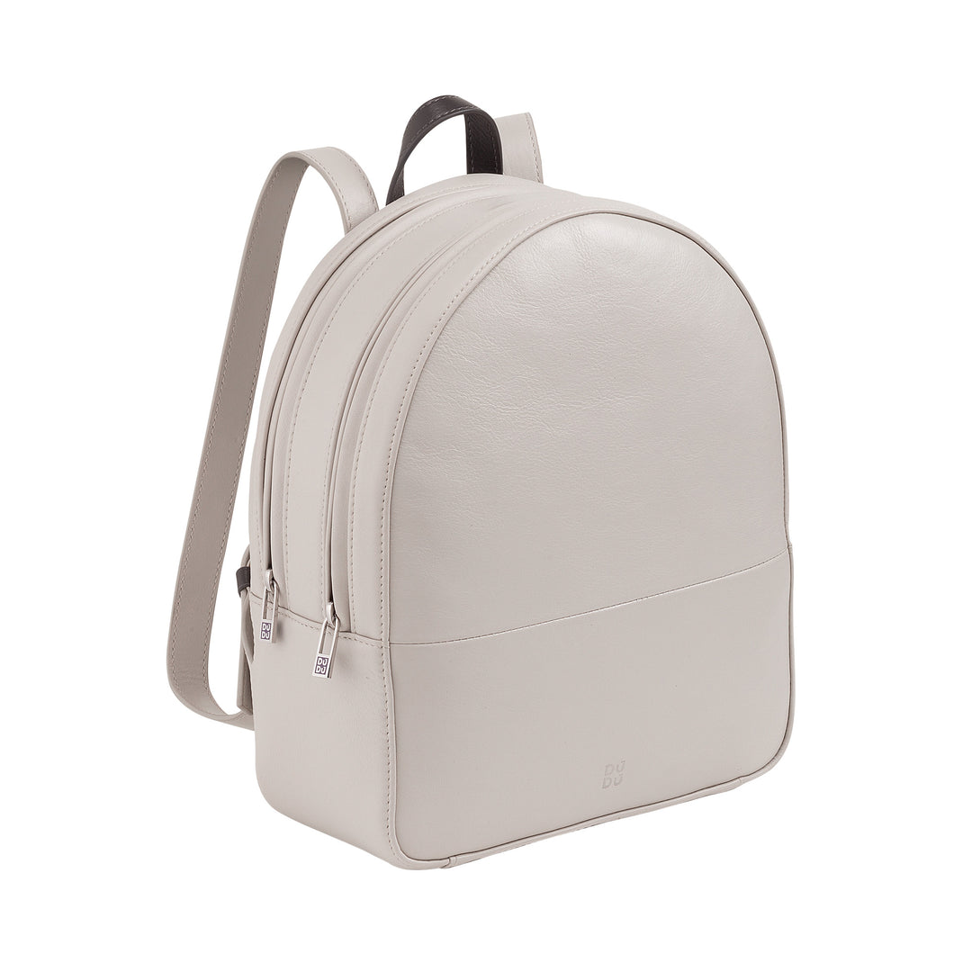 DUDU Zainetto Donna Colorato Estivo in Pelle Morbido Zaino Multicolor con Doppia Cerniera Zip