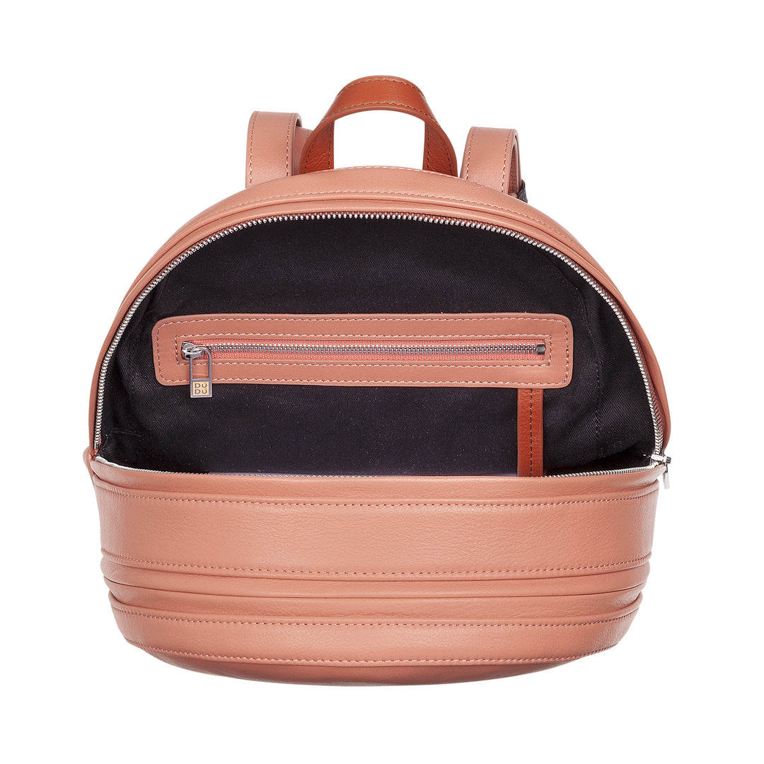 DUDU Zainetto Donna Colorato Estivo in Pelle Morbido Zaino Multicolor con Doppia Cerniera Zip