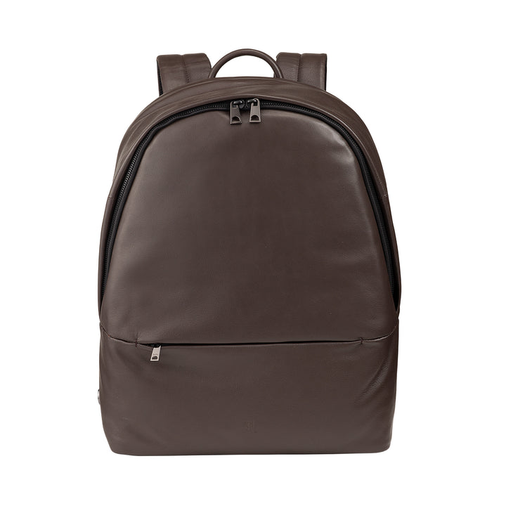 DUDU Zaino in Pelle Uomo Donna Porta PC 15L – Elegante Zaino da Viaggio e Lavoro con Tasca Imbottita per Laptop (fino 13"), Spallacci Regolabili e Design Compatto