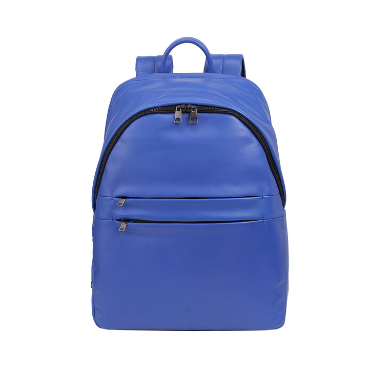 DUDU Zaino in Pelle Uomo Donna Porta PC fino a 15,6” MacBook 16 Pollici, Zaino da Viaggio 20 Litri, Zaino Ufficio Lavoro dal Design Essenziale Elegante