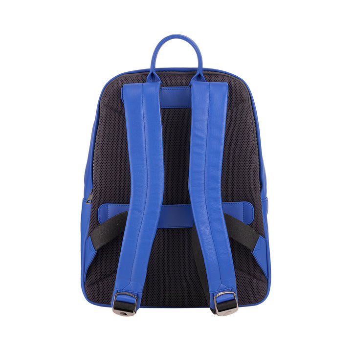 DUDU Zaino in Pelle Uomo Donna Porta PC fino a 15,6” MacBook 16 Pollici, Zaino da Viaggio 20 Litri, Zaino Ufficio Lavoro dal Design Essenziale Elegante