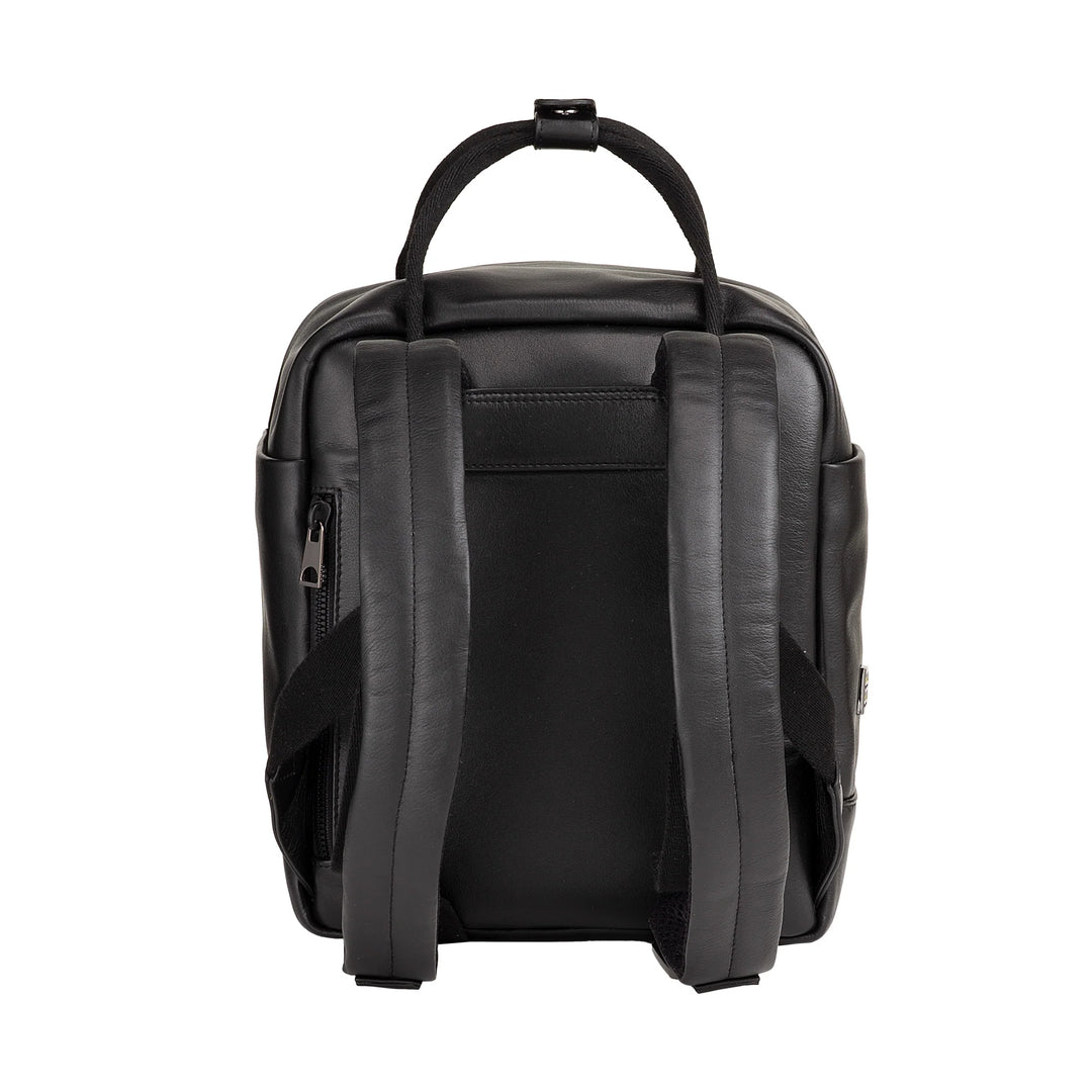 DUDU Zaino in Pelle Uomo Donna – Zainetto Casual Unisex Elegante e Compatto, 6,5 Litri, con Tasca Frontale e Scomparto Tablet, Perfetto per Lavoro, Viaggio e Tempo Libero
