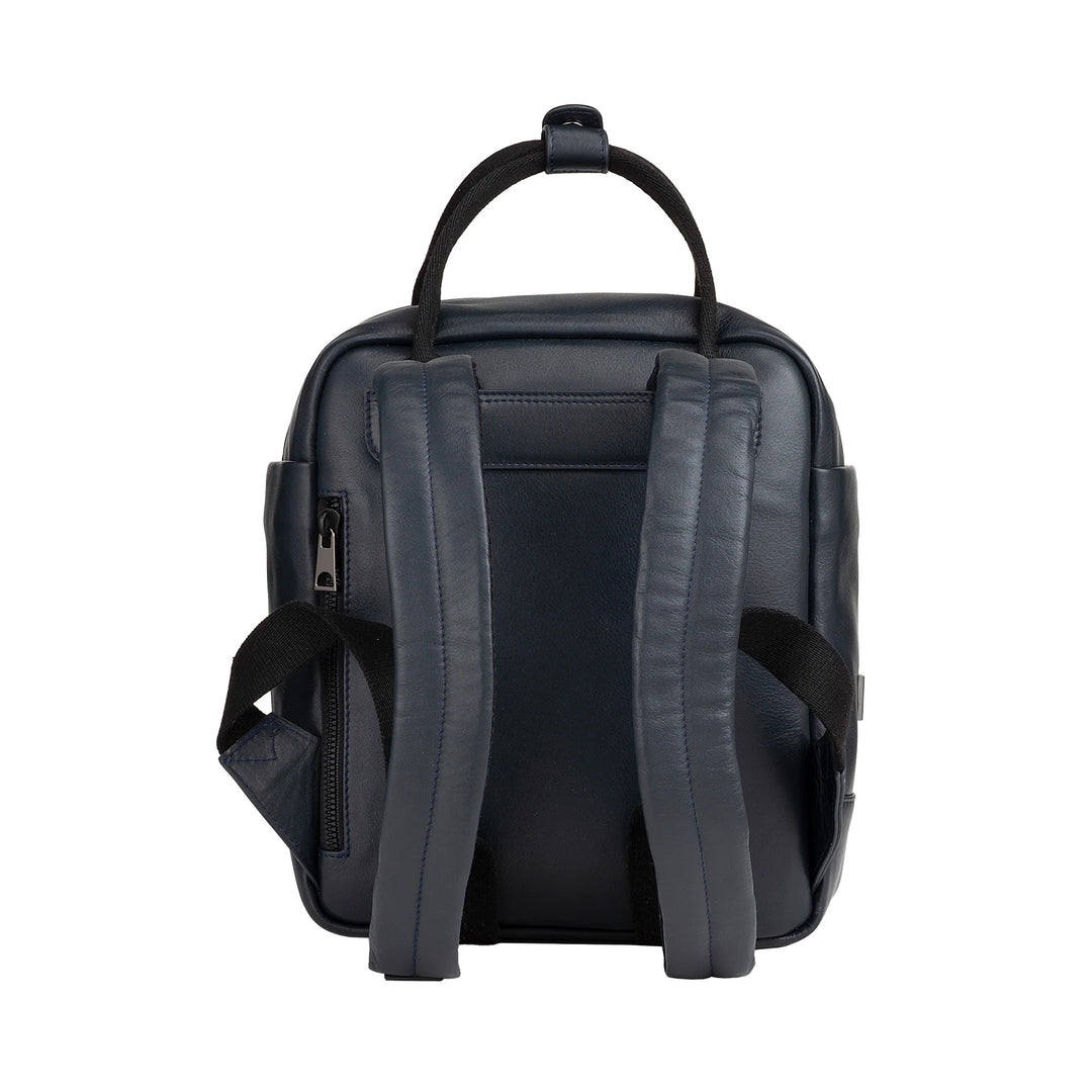 DUDU Zaino in Pelle Uomo Donna – Zainetto Casual Unisex Elegante e Compatto, 6,5 Litri, con Tasca Frontale e Scomparto Tablet, Perfetto per Lavoro, Viaggio e Tempo Libero