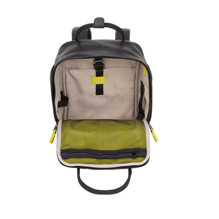 DUDU Zaino in Pelle Uomo Donna – Zainetto Casual Unisex Elegante e Compatto, 6,5 Litri, con Tasca Frontale e Scomparto Tablet, Perfetto per Lavoro, Viaggio e Tempo Libero