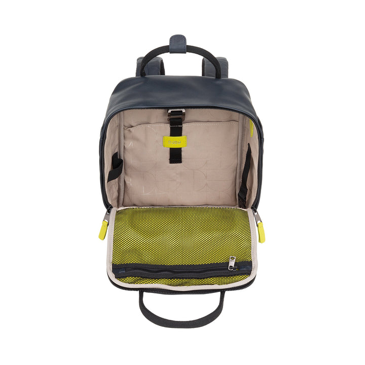 DUDU Zaino in Pelle Uomo Donna – Zainetto Casual Unisex Elegante e Compatto, 6,5 Litri, con Tasca Frontale e Scomparto Tablet, Perfetto per Lavoro, Viaggio e Tempo Libero