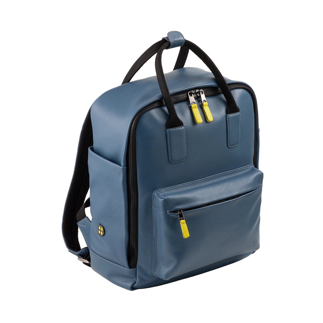 DUDU Zaino in Pelle Uomo Donna – Zaino Casual Unisex Elegante e Capiente, 19 Litri, con Tasca Frontale e Scomparto Tablet, Perfetto per Lavoro, Viaggio e Tempo Libero