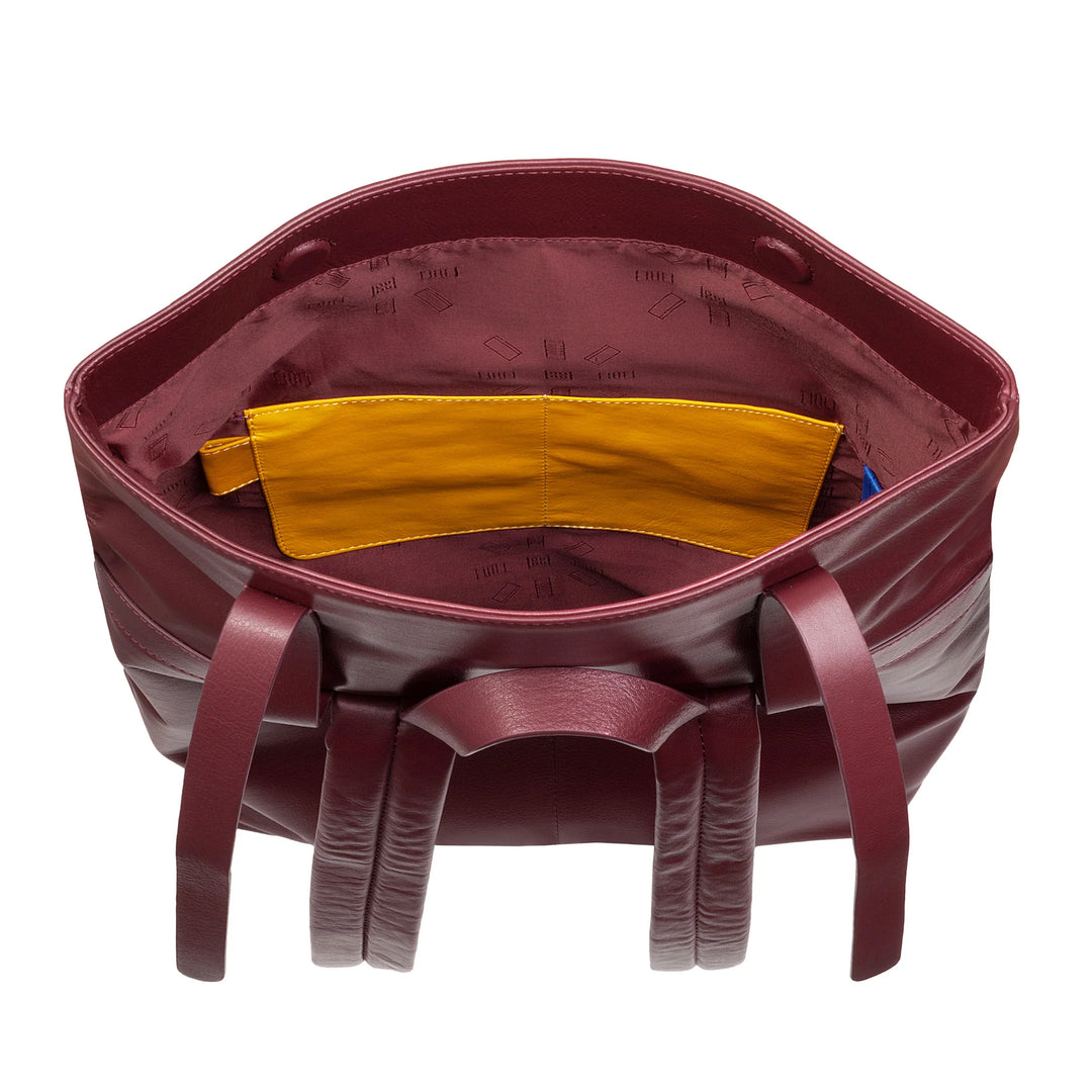 DUDU Zaino Colorato in Pelle da Uomo Donna, Zaino Grande Morbido 14L Multitasche Design Sportivo Casual