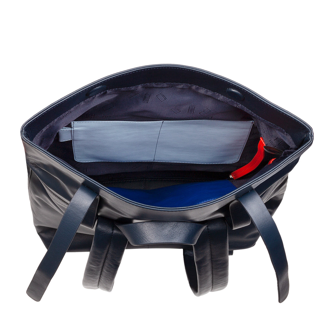 DUDU Zaino Colorato in Pelle da Uomo Donna, Zaino Grande Morbido 14L Multitasche Design Sportivo Casual