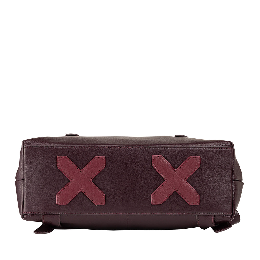 DUDU Zaino Colorato in Pelle da Uomo Donna, Zaino Grande Morbido 14L Multitasche Design Sportivo Casual