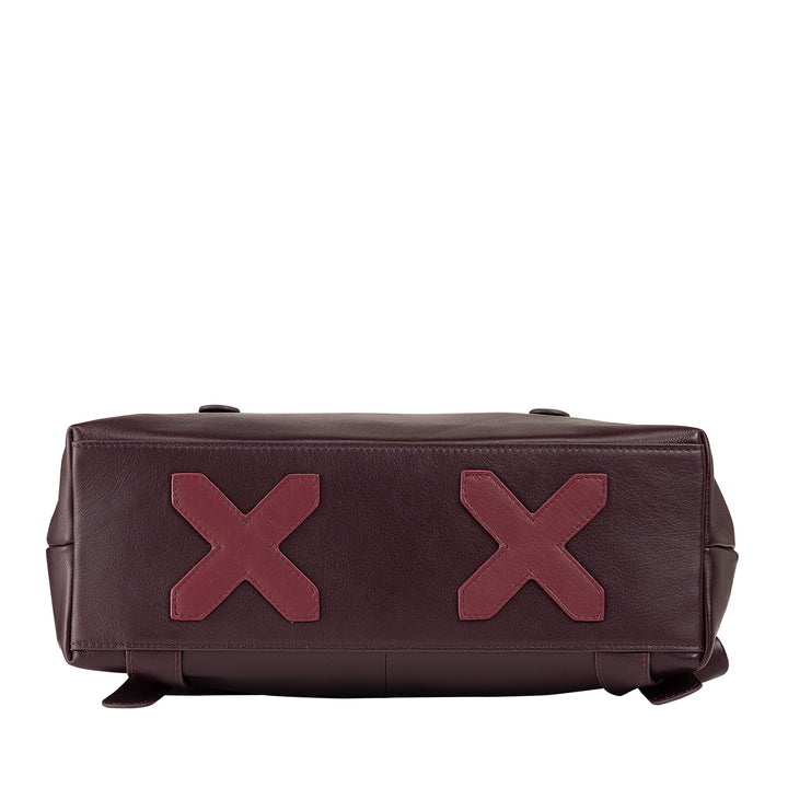 DUDU Zaino Colorato in Pelle da Uomo Donna, Zaino Grande Morbido 14L Multitasche Design Sportivo Casual