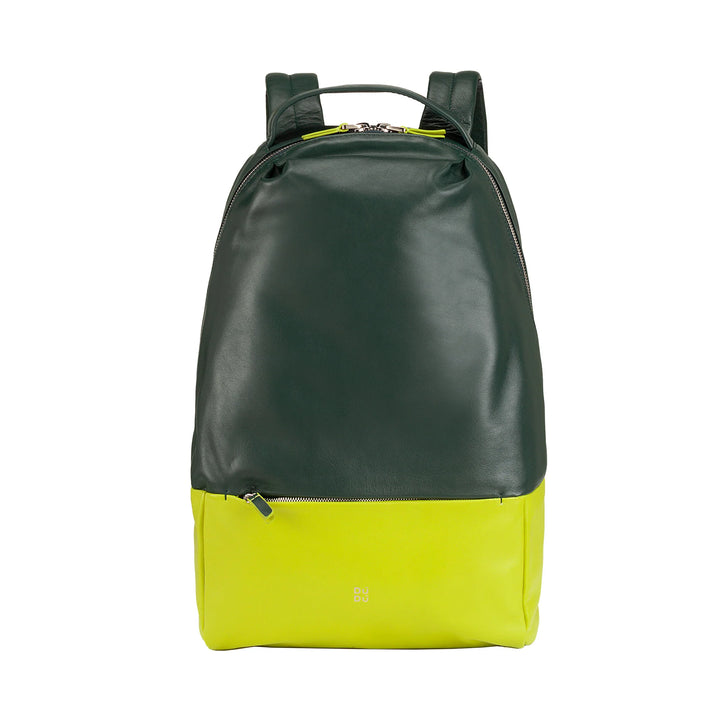 DUDU Herren-Sportrucksack aus mehrfarbigem Leder, weicher, farbiger Damen-Rucksack mit Diebstahlsicherungstasche