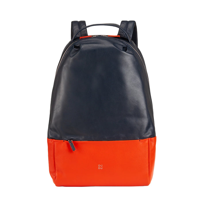 DUDU Herren-Sportrucksack aus mehrfarbigem Leder, weicher, farbiger Damen-Rucksack mit Diebstahlsicherungstasche