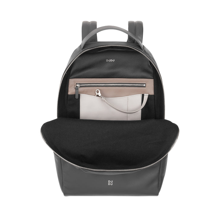 DUDU Herren-Sportrucksack aus mehrfarbigem Leder, weicher, farbiger Damen-Rucksack mit Diebstahlsicherungstasche