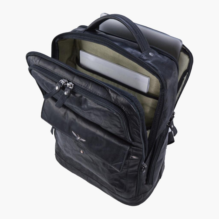 Aeronautica Militare Zaino porta PC in pelle Vintage AM305-MO - Capodagli 1937