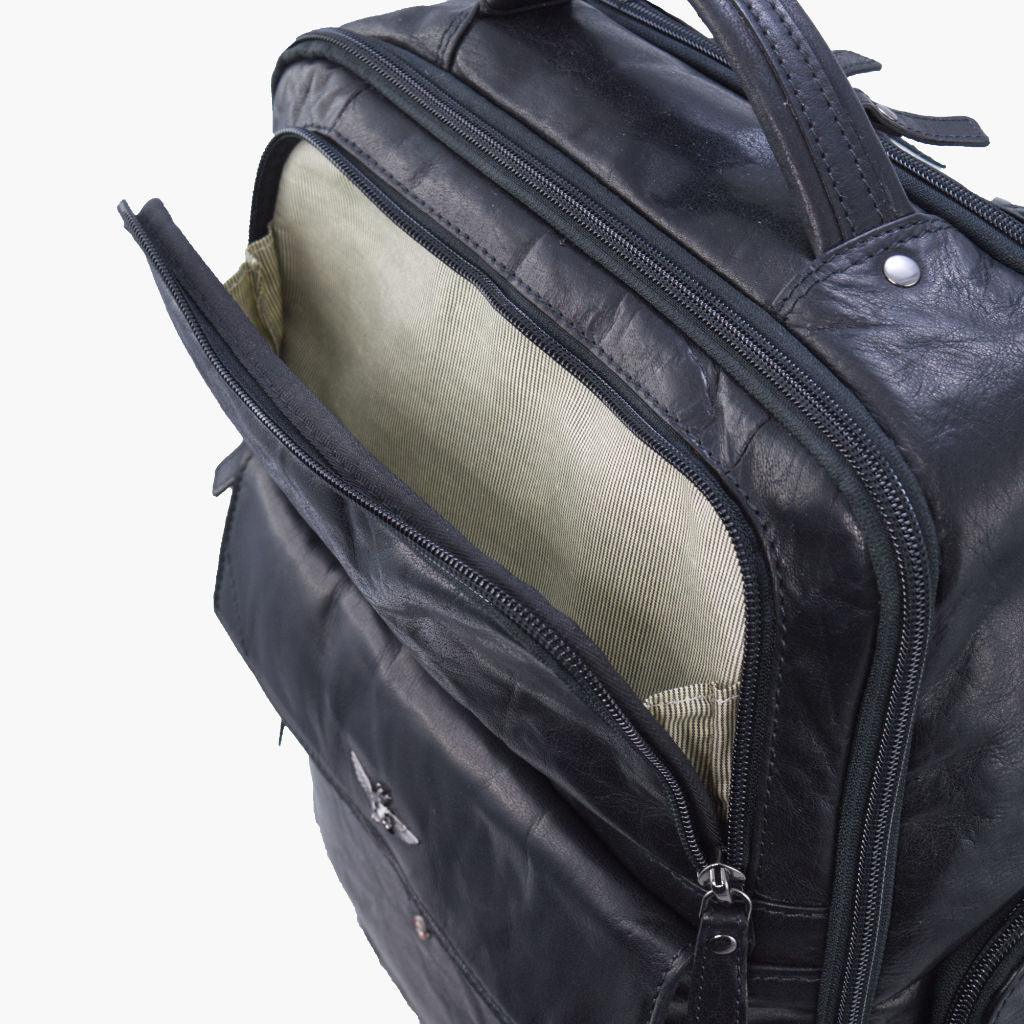 Aeronautica Militare Zaino porta PC in pelle Vintage AM305-MO - Capodagli 1937