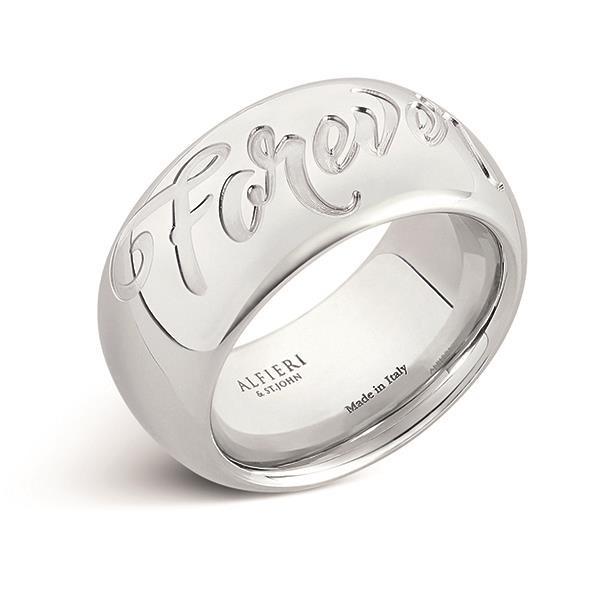 Alfieri &amp; St. John anello fede Forever argento 925 misura 16 027990049652 - Gioielleria Capodagli