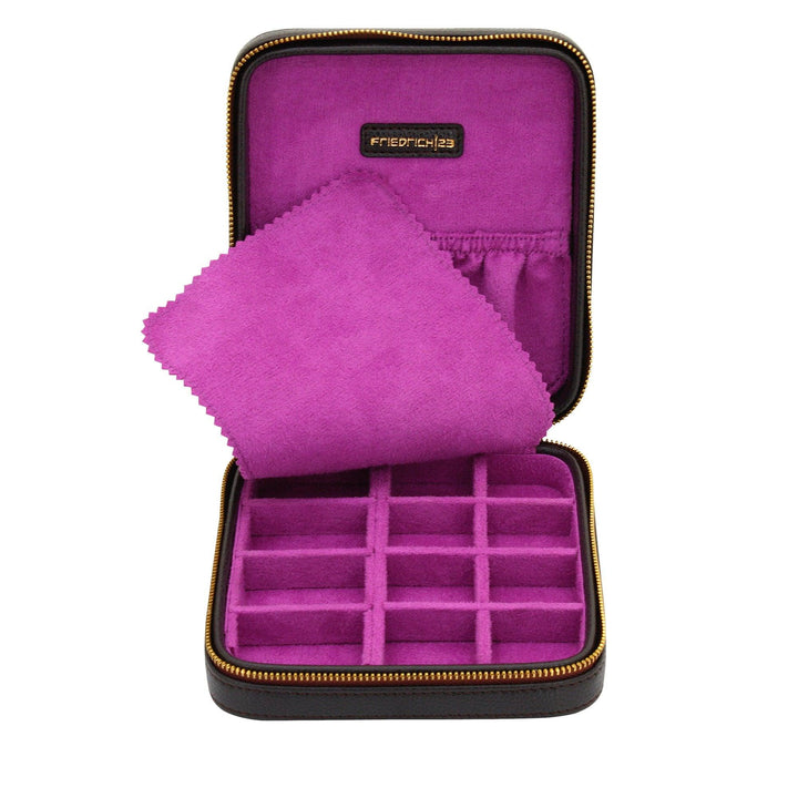 Astuccio portagioie Friedrich23 Ascot con zip Brown 26113-3 - Capodagli 1937