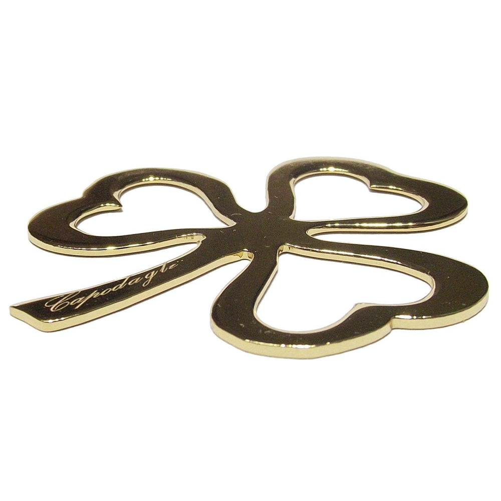 Capodagli charm portafortuna Trifoglio bronzo finitura PVD oro giallo CPD-CIO-BRO-0001-G - Capodagli 1937