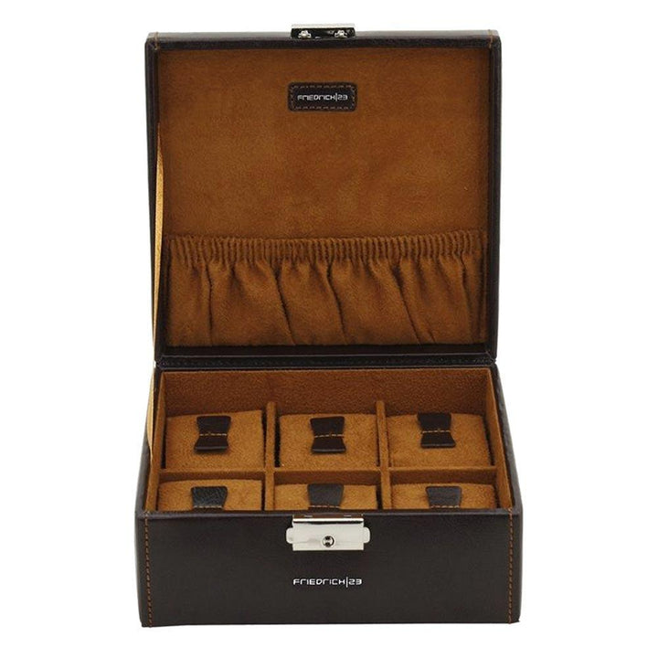 Cofanetto porta orologi Friedrich23 6 posti Testa di moro 20069-3 - Capodagli 1937