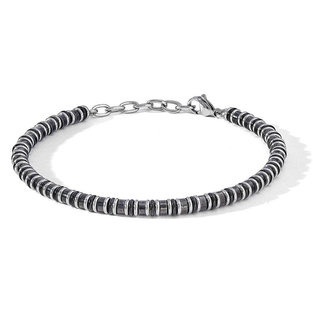 Comete bracciale District acciaio finiture PVD nero ceramica UBR 1105 - Capodagli 1937