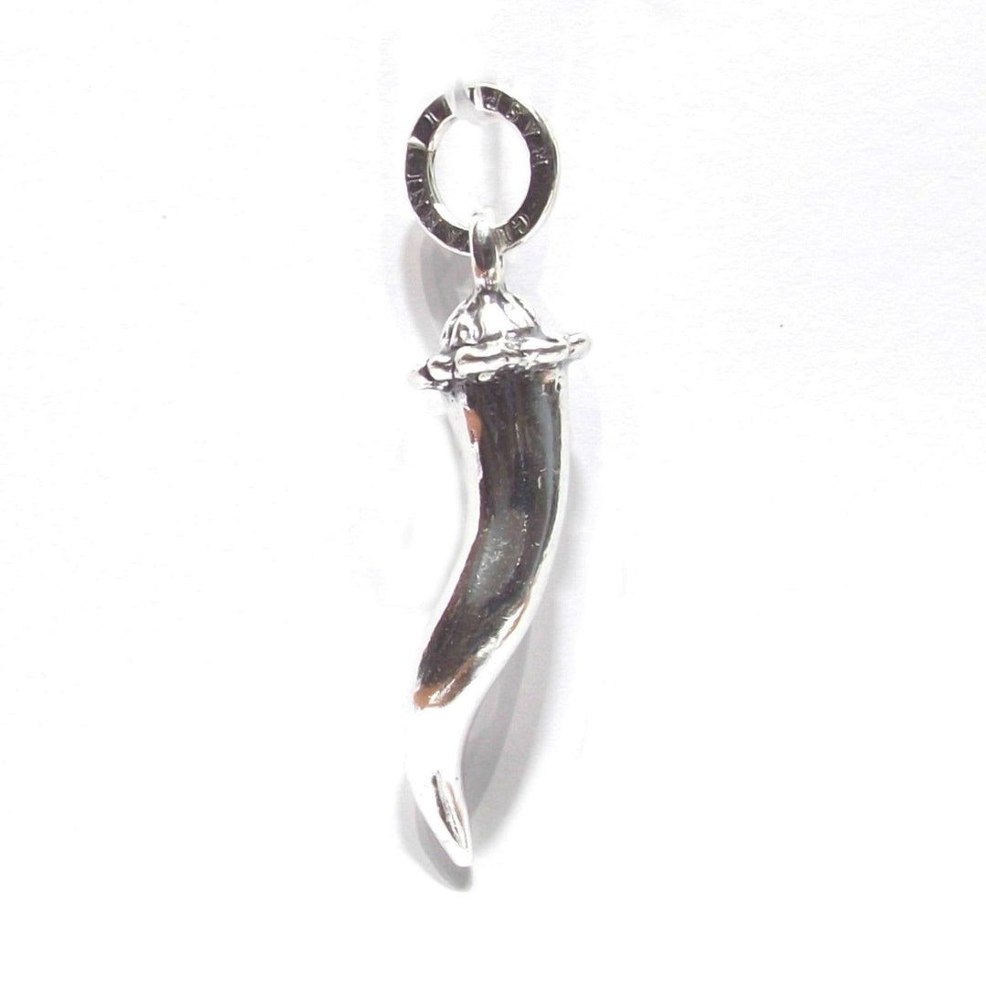 Giovanni Raspini ciondolo argento charm corno grande 6011 - Gioielleria Capodagli