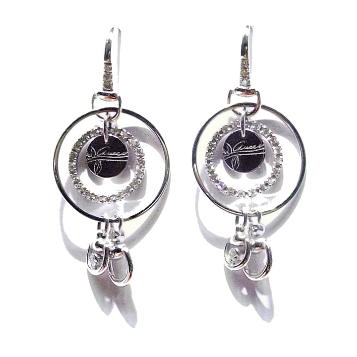 Gucci orecchini Flora oro bianco 18kt e brillanti 181427 J8540 9066 - Gioielleria Capodagli